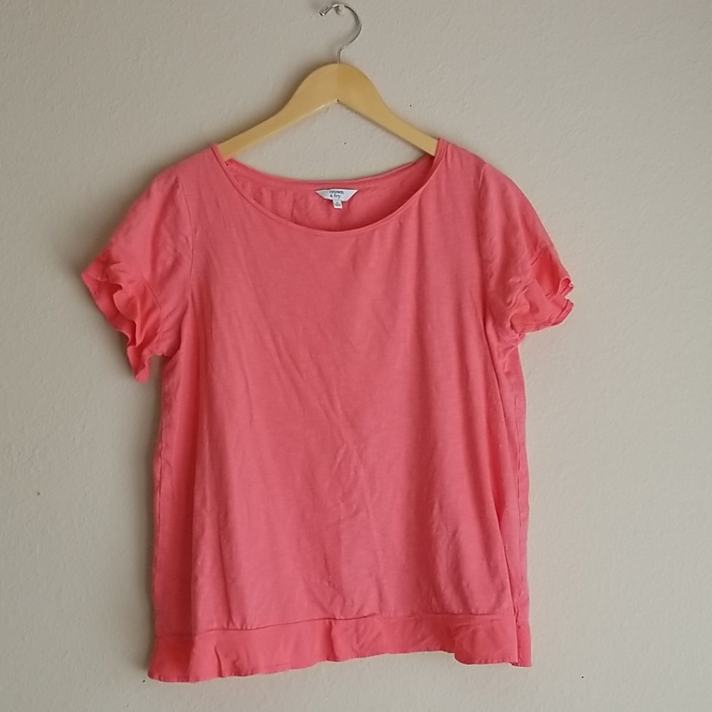 Pink Ruffle Top